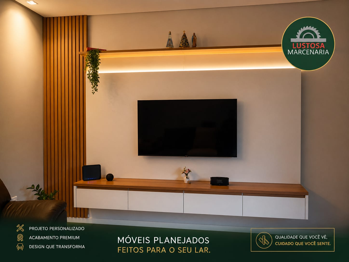 Sala planejada sob medida